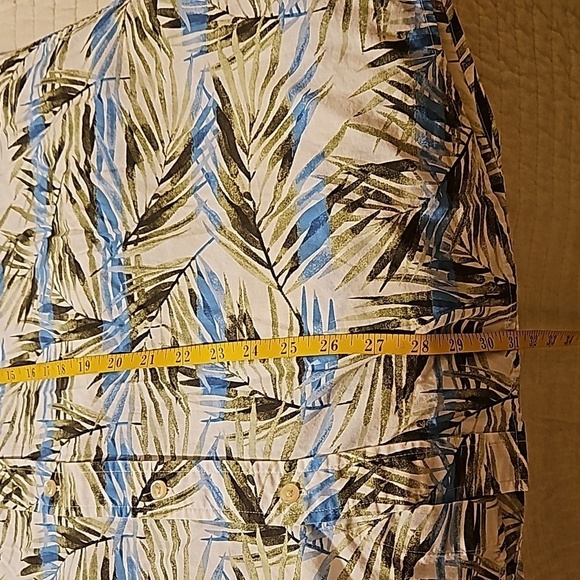 Chaps palm leaf design Men's button down shirt size XL - Picture 11 of 11